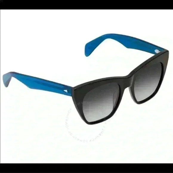 Rag & Bone 52MM Cat Eye Sunglasses in Blue/Black NWT - Picture 1 of 11